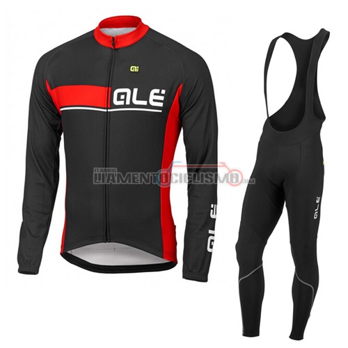 Abbigliamento Ciclismo ALE ML 2016 nero e rosso