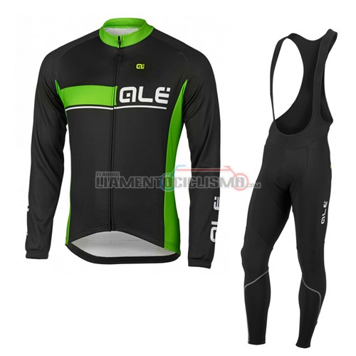 Abbigliamento Ciclismo ALE ML 2016 nero e verde