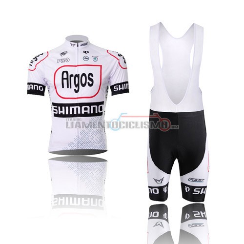 Abbigliamento Ciclismo Argos 2013 nero e bianco