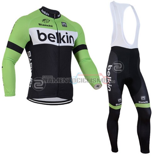 Abbigliamento Ciclismo Belkin ML 2014 verde e nero