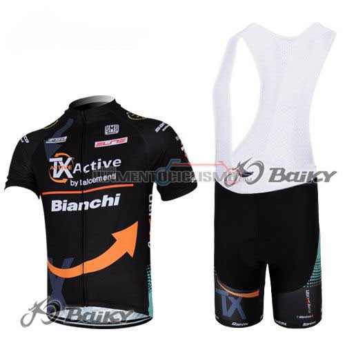 Abbigliamento Ciclismo Bianchi 2012 nero e arancione