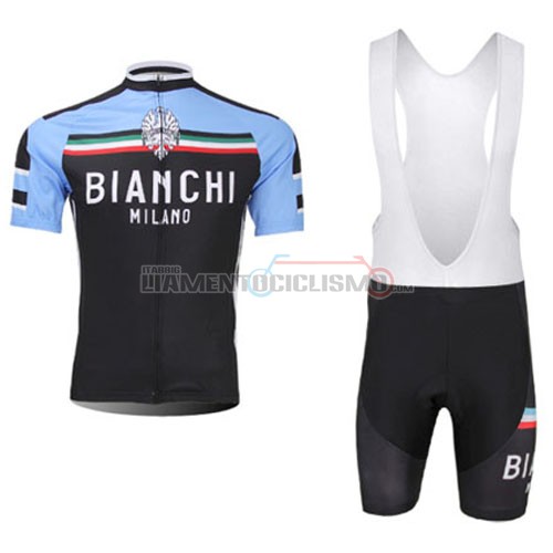 Abbigliamento Ciclismo Bianchi 2014 nero e blu