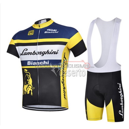 Abbigliamento Ciclismo Bianchi 2015 nero e giallo