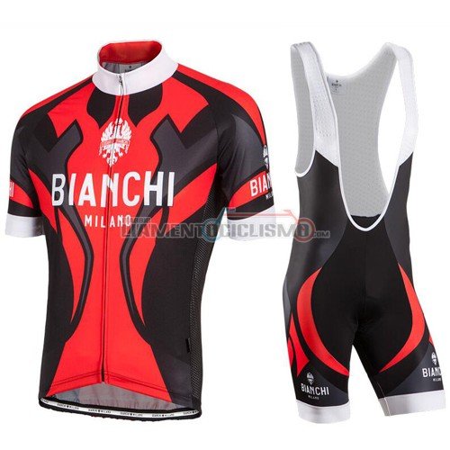 Abbigliamento Ciclismo Bianchi 2016 nero e rosso