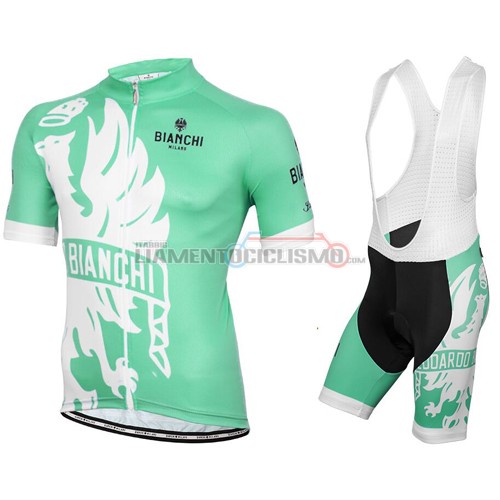 Abbigliamento Ciclismo Bianchi 2016 verde e bianco
