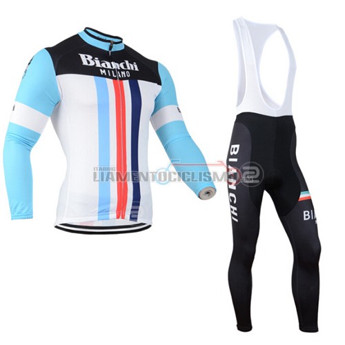 Abbigliamento Ciclismo Bianchi ML 2014 bianco e celeste