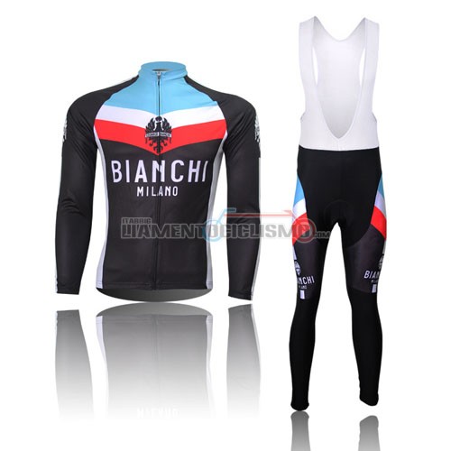 Abbigliamento Ciclismo Bianchi ML 2014 nero e celeste
