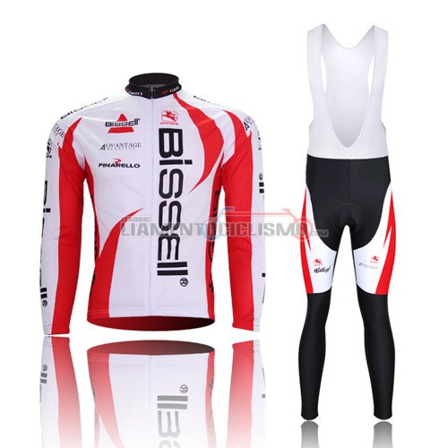 Abbigliamento Ciclismo Bissell ML 2012 rosso e bianco