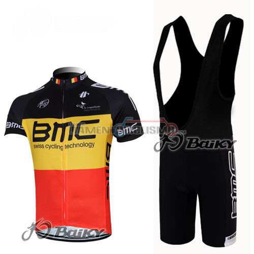 Abbigliamento Ciclismo BMC 2012 nero e giallo