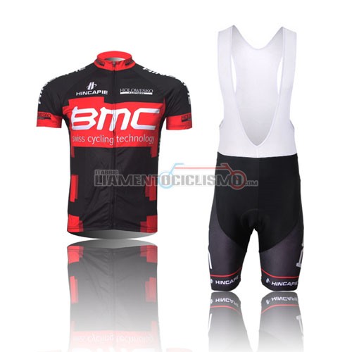 Abbigliamento Ciclismo BMC 2012 nero e rosso