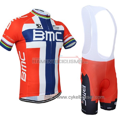Abbigliamento Ciclismo BMC 2014 arancione e blu