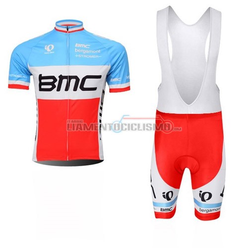 Abbigliamento Ciclismo BMC 2014 celeste e arancione