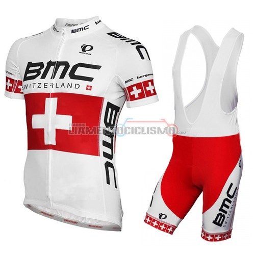 Abbigliamento Ciclismo BMC 2014 rosso e bianco