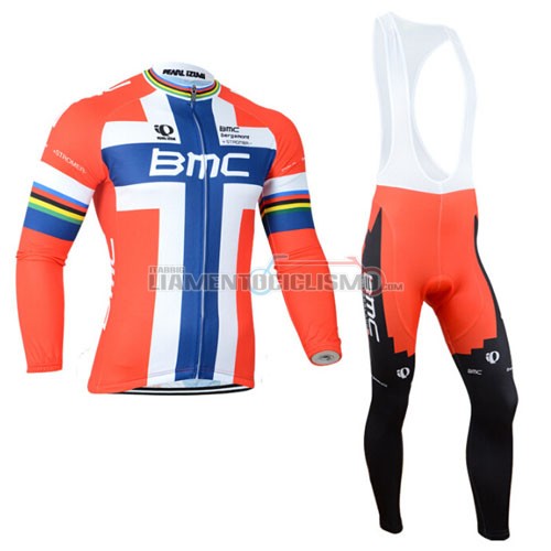 Abbigliamento Ciclismo BMC ML 2014 arancione e blu