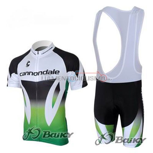 Abbigliamento Ciclismo Canonodale 2012 verde e bianco