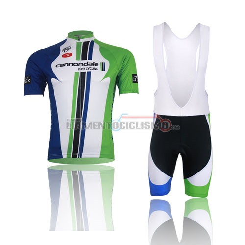 Abbigliamento Ciclismo Canonodale 2013 verde bianco