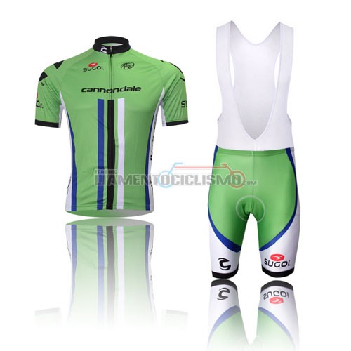 Abbigliamento Ciclismo Canonodale 2013 verde e bianco