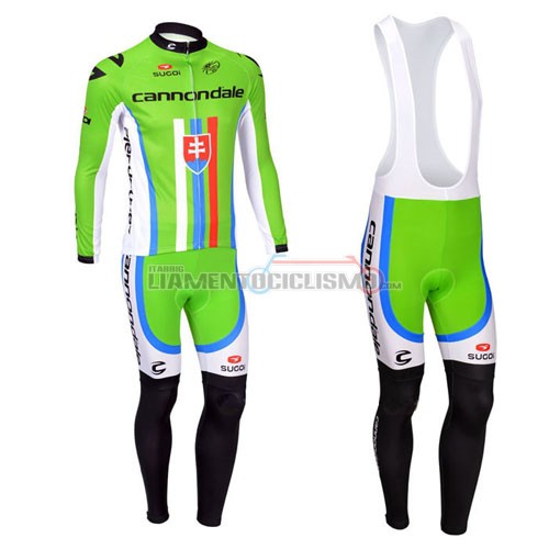 Abbigliamento Ciclismo Canonodale ML 2013 verde e bianco