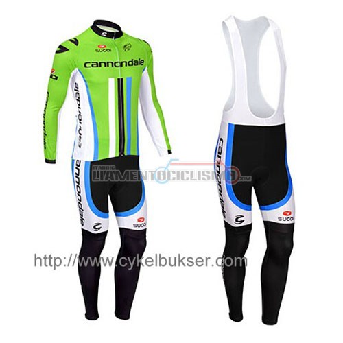 Abbigliamento Ciclismo Canonodale ML 2014 verde e bianco