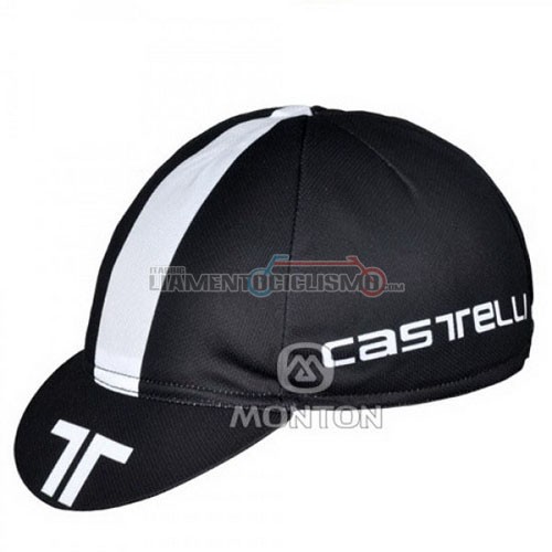 2011 Castelli Cappello Ciclismo bianco e nero