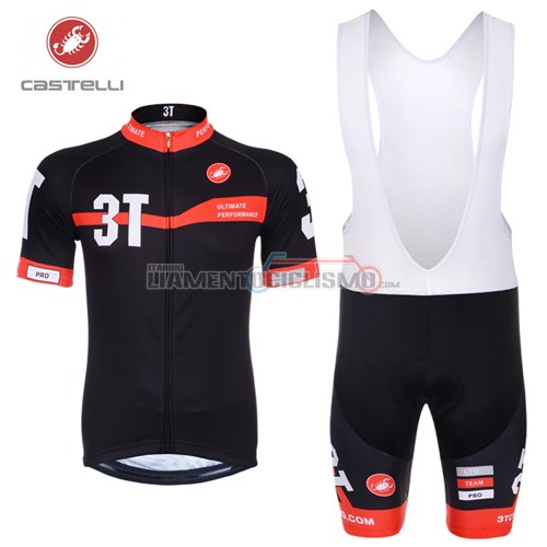 Abbigliamento Ciclismo Castelli 3T 2014 nero e rosso