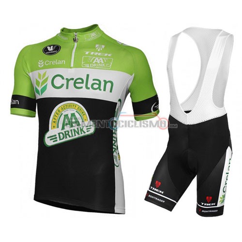 Abbigliamento Ciclismo Crelan AA 2016 verde e nero