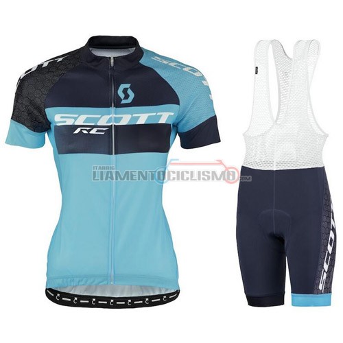 Donne Abbigliamento Ciclismo Scott 2016 blu e nero