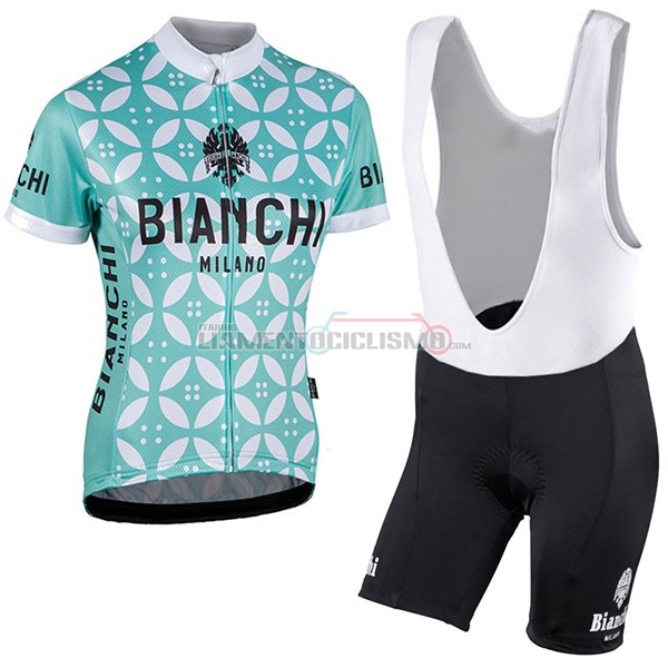 Donne Abbigliamento Ciclismo Bianchi 2017 verde e 2017 bianco