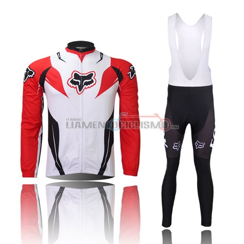 Abbigliamento Ciclismo Fox ML 2013 bianco e rosso