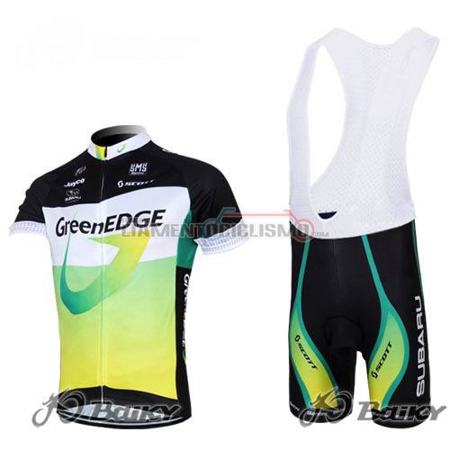 Abbigliamento Ciclismo Green Edge 2016 nero e verde