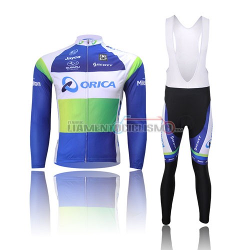 Abbigliamento Ciclismo Green Edge ML 2013 bianco e blu