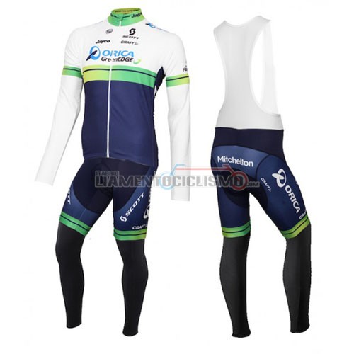 Abbigliamento Ciclismo Green Edge ML 2016 bianco e blu