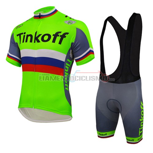 Abbigliamento Ciclismo Saxo Bank 2016 verde e blu