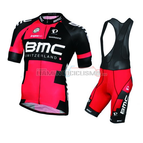 Abbigliamento Ciclismo BMC 2016 nero e rosso