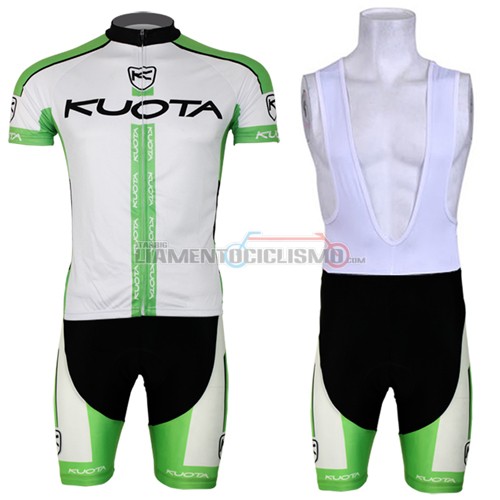 Abbigliamento Ciclismo KUOTA 2013 bianco e verde