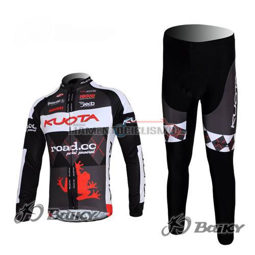 Abbigliamento Ciclismo KUOTA ML 2011 nero e bianco