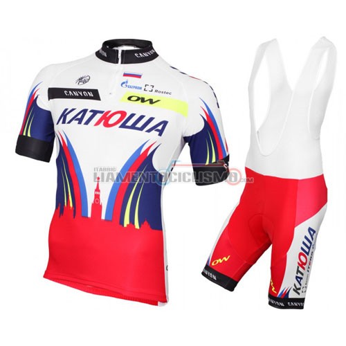 Abbigliamento Ciclismo Katusha 2016 blu e rosso