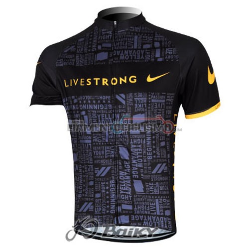 Abbigliamento Ciclismo LiveStrong 2012 nero e giallo