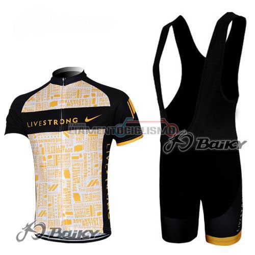 Abbigliamento Ciclismo LiveStrong 2012 nero giallo