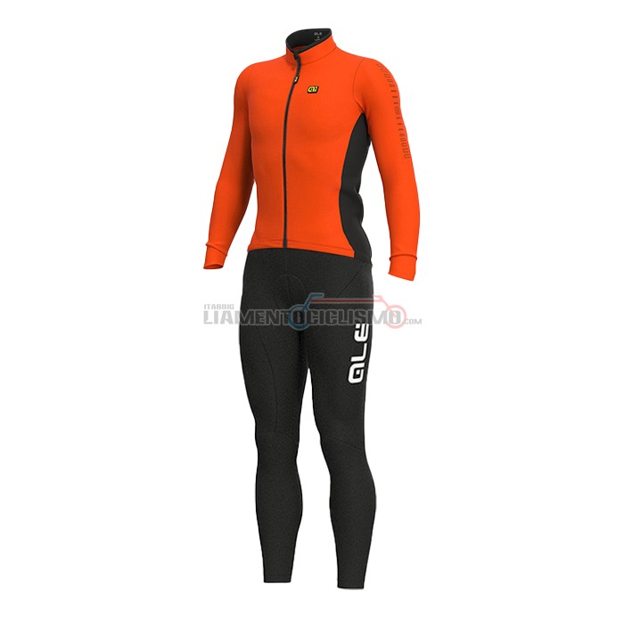 Abbigliamento Ciclismo ALE Manica Lunga 2021 Arancione(2)