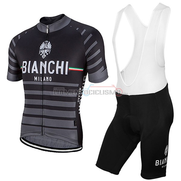 Abbigliamento Ciclismo Bianchi 2017 Milano Albatros grigio