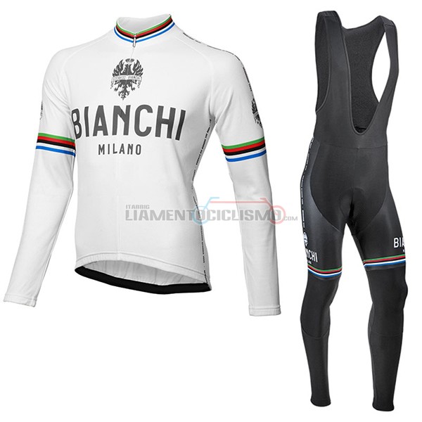 Abbigliamento Ciclismo Bianchi 2017 Milano ML 2017 bianco