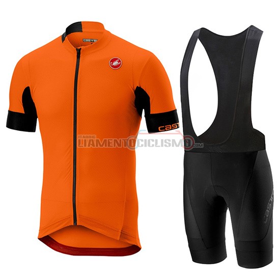 Abbigliamento Ciclismo Castelli Aero Race Manica Corta 2019 Arancione