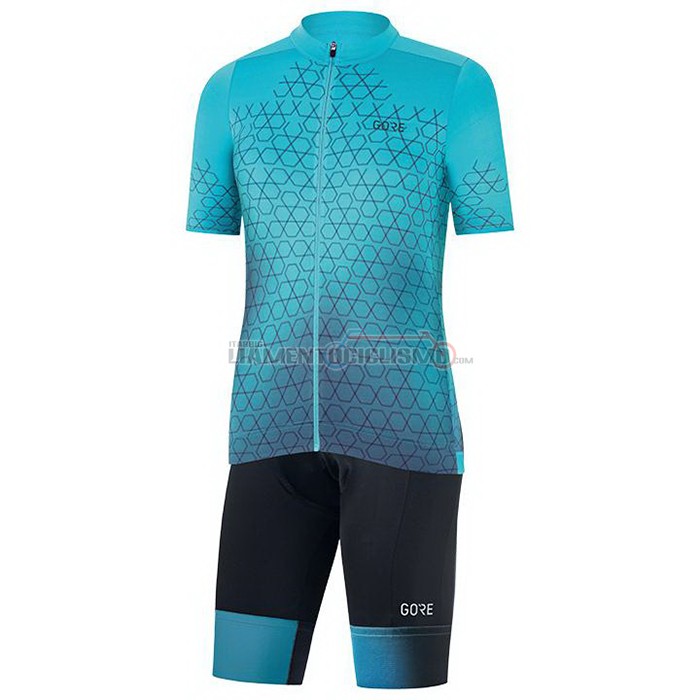 Abbigliamento Ciclismo Gore Manica Corta 2021 Blu