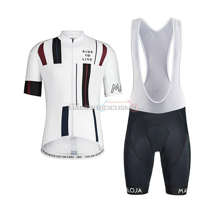 Abbigliamento Ciclismo Maloja Manica Corta 2020 Nero Bianco