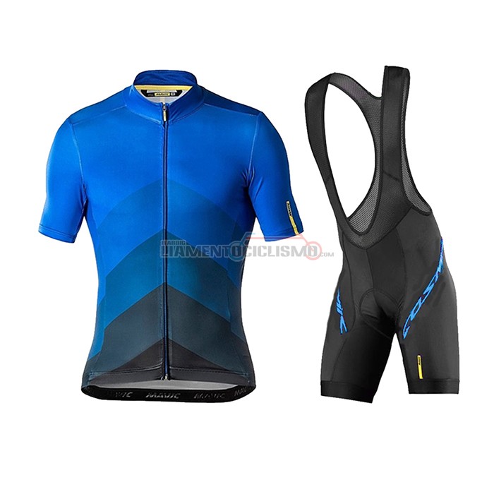 Abbigliamento Ciclismo Mavic Manica Corta 2020 Blu Nero