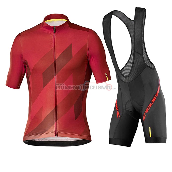 Abbigliamento Ciclismo Mavic Manica Corta 2020 Nero Rosso