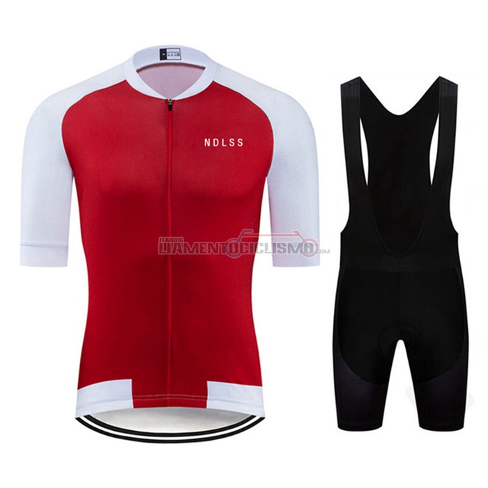 Abbigliamento Ciclismo NDLSS Manica Corta 2020 Bianco Rosso