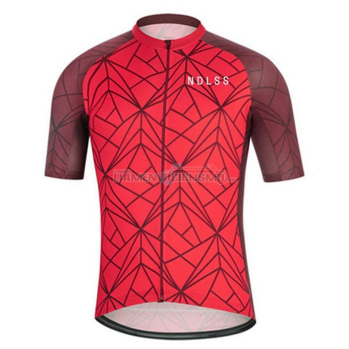Abbigliamento Ciclismo NDLSS Manica Corta 2020 Scuro Rosso