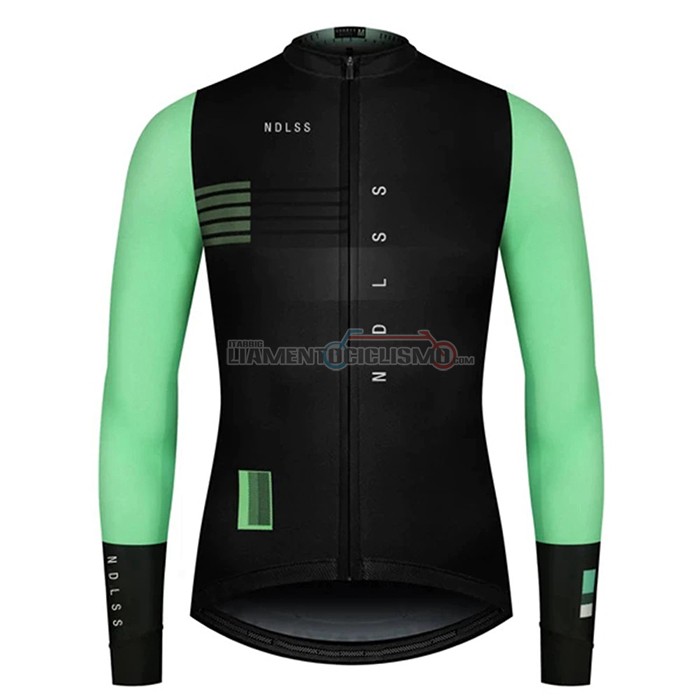 Abbigliamento Ciclismo NDLSS Manica Lunga 2020 Nero Verde